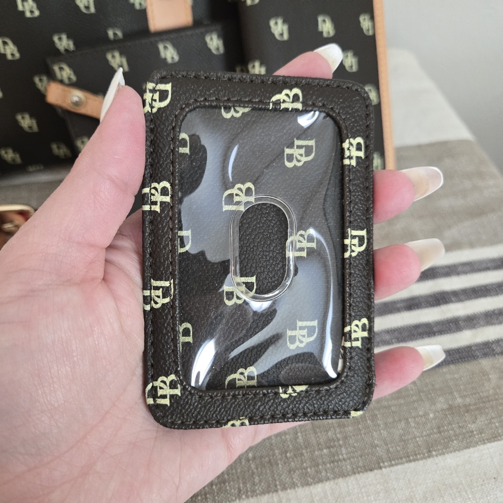 Dooney & Bourke Dark Brown and Tan Satchel, 4 Piece Set! - Picture 6 of 16